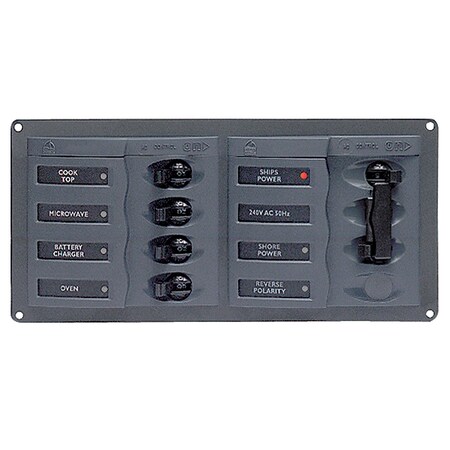 Bep Marine BEP AC Circuit Breaker Panel w/o Meters, 4 Way Panel 2 Mains - 110V 900-AC1-110V